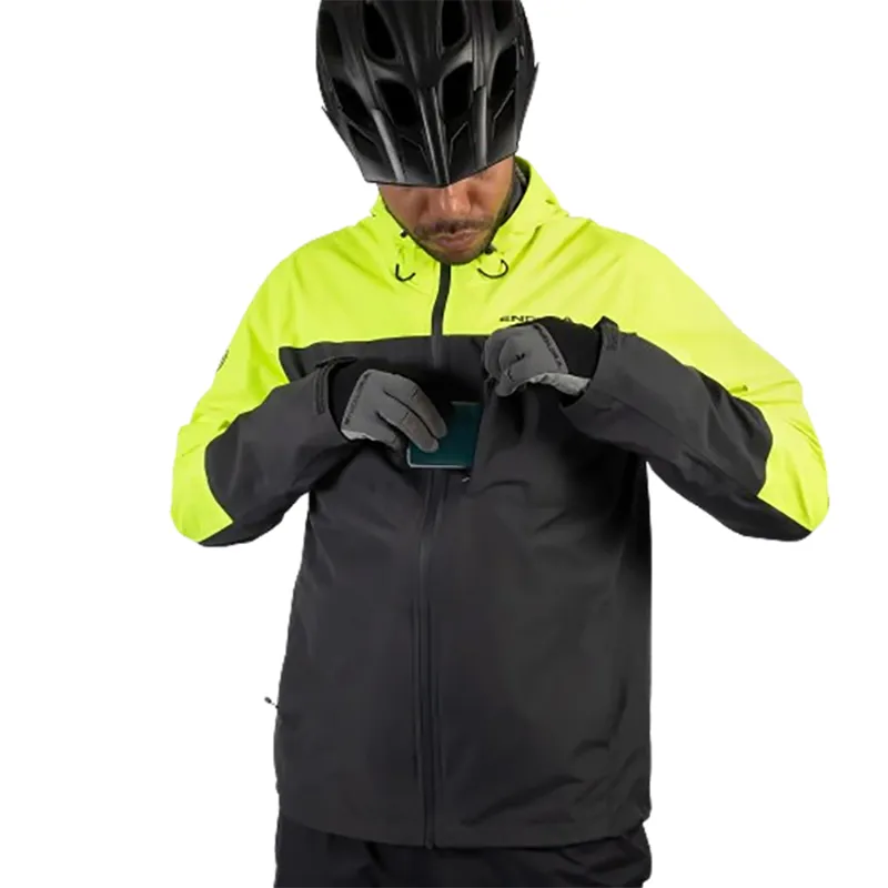 Endura Hummvee 3-In-1 Waterproof Jacket Hi-Viz Yellow-9